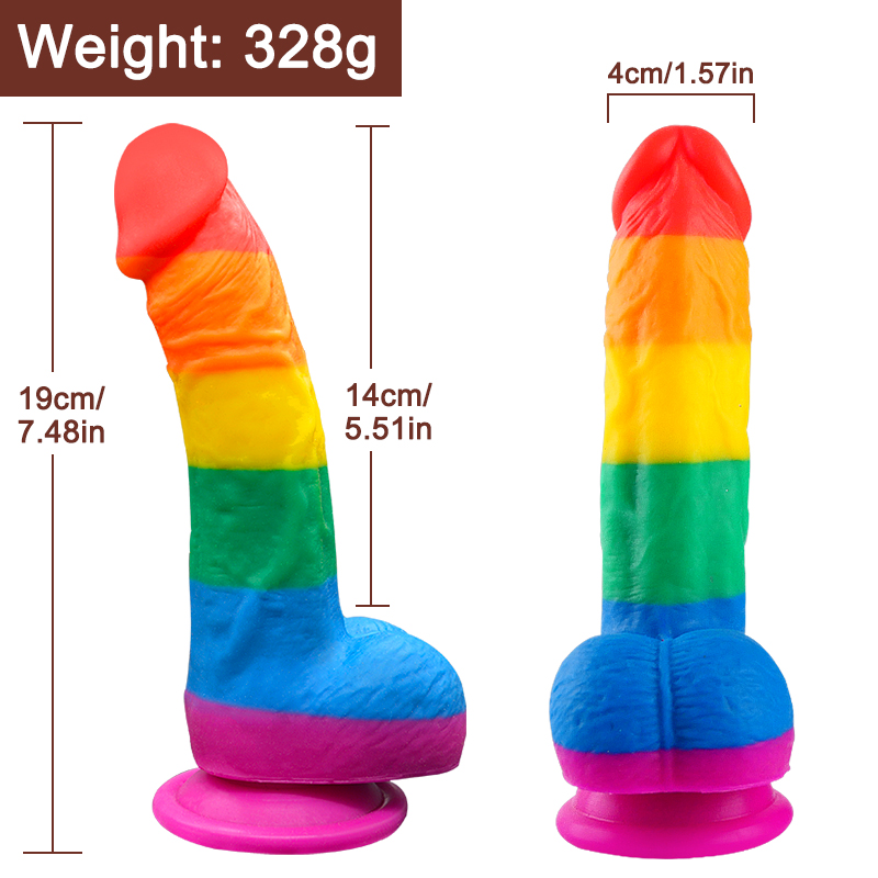 Pride Special Edition Dildo Cm G Kku A Renkli Silikon Ultra