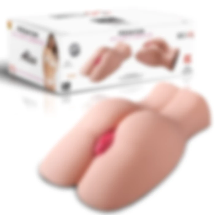 Premium Ass Masturbator Alice - Realistik Anal Vajinal 2 in 1 Titreşimli Suni Kalça Vajina - tdmarket.com.tr