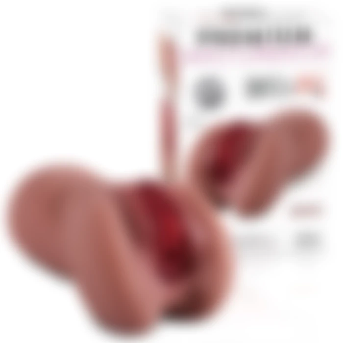 Premium Masturbator Natasha - Realistik Dokulu Melez Anal Vajinal 2 in 1 Titreşimli Suni Vajina - tdmarket.com.tr