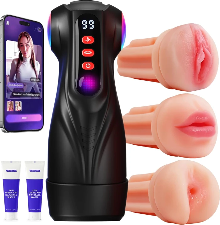 Yapay Zeka Destekli 3lü Erkek Mastürbatör Seti - TD Market - tdmarket.com.tr