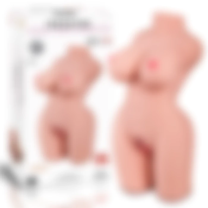 Premium Torso Masturbator Cherry - Büyük Boy Realistik Manken Anal Vajinal 2 in 1 Titreşimli Suni Vajina - tdmarket.com.tr