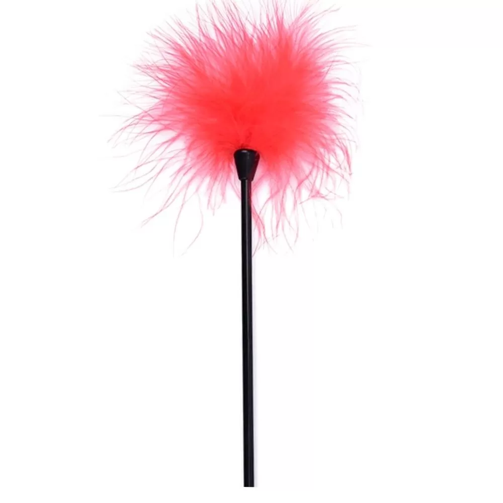 Fetish Beginner Gıdıklayıcı Masaj Fetiş Tüyü - Kırmızı - tdmarket.com.tr